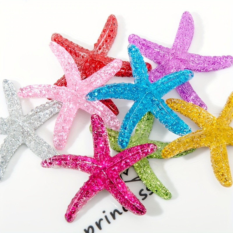 Aquarium Fish Small - 10Pcs 1.57 Inch Resin Starfish, Mini