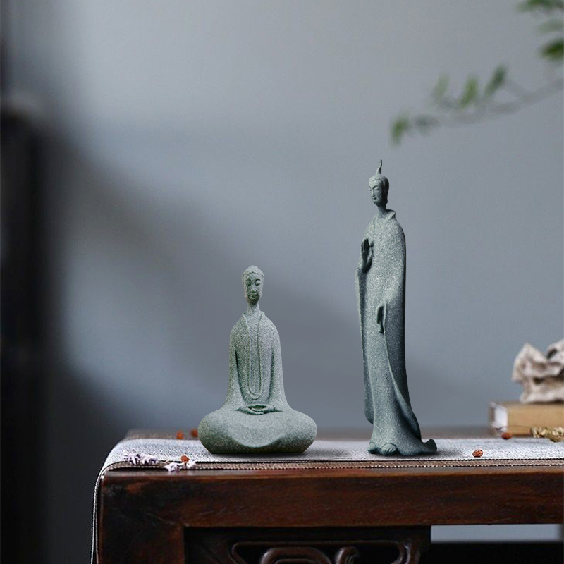 Mini Buddhist Monks Figurines  - Aquarium Fish Small review and price
