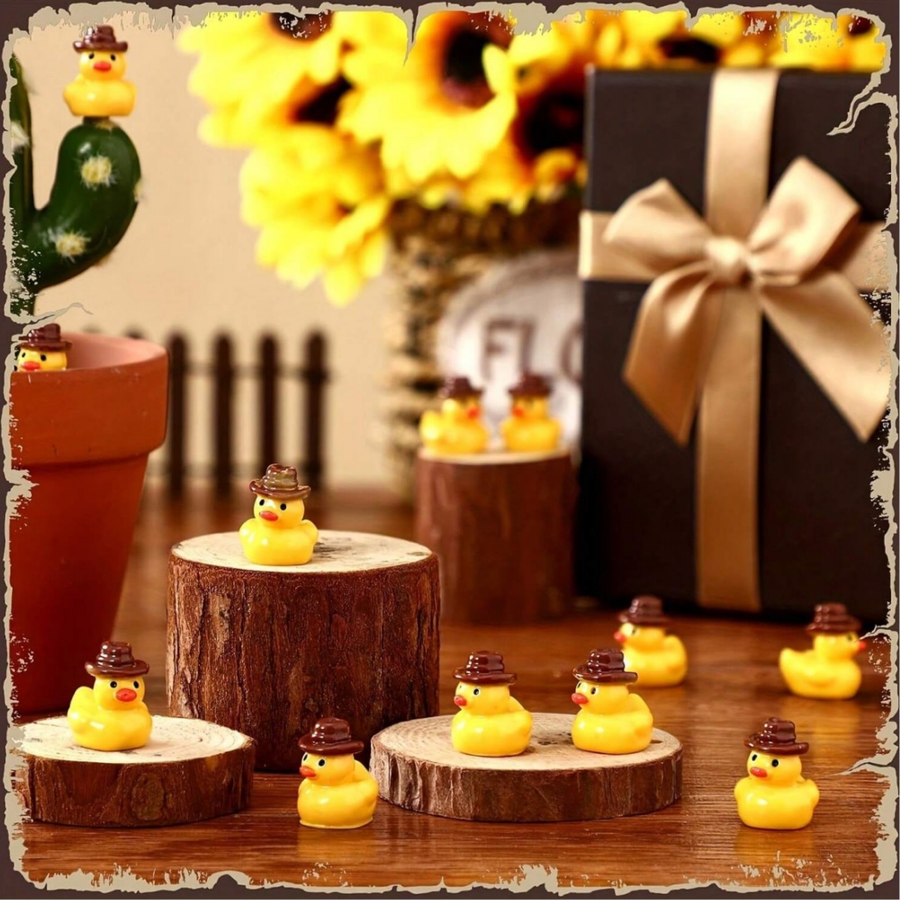 50Pcs Mini Resin Cowboy Ducks  - Aquarium Fish Small review and price