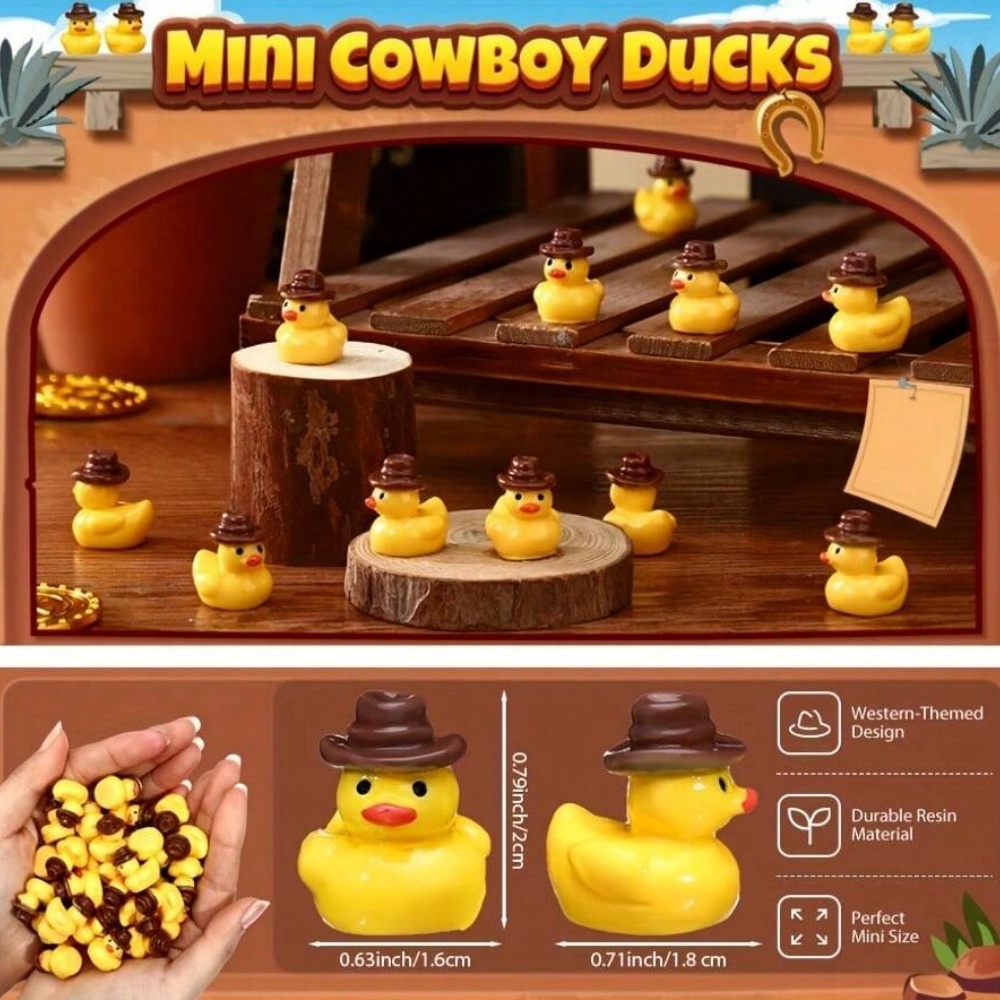 50Pcs Mini Resin Cowboy Ducks  - Aquarium Fish Small review and price