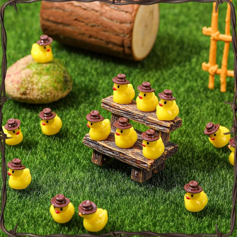 50Pcs Mini Resin Cowboy Ducks  - Aquarium Fish Small review and price