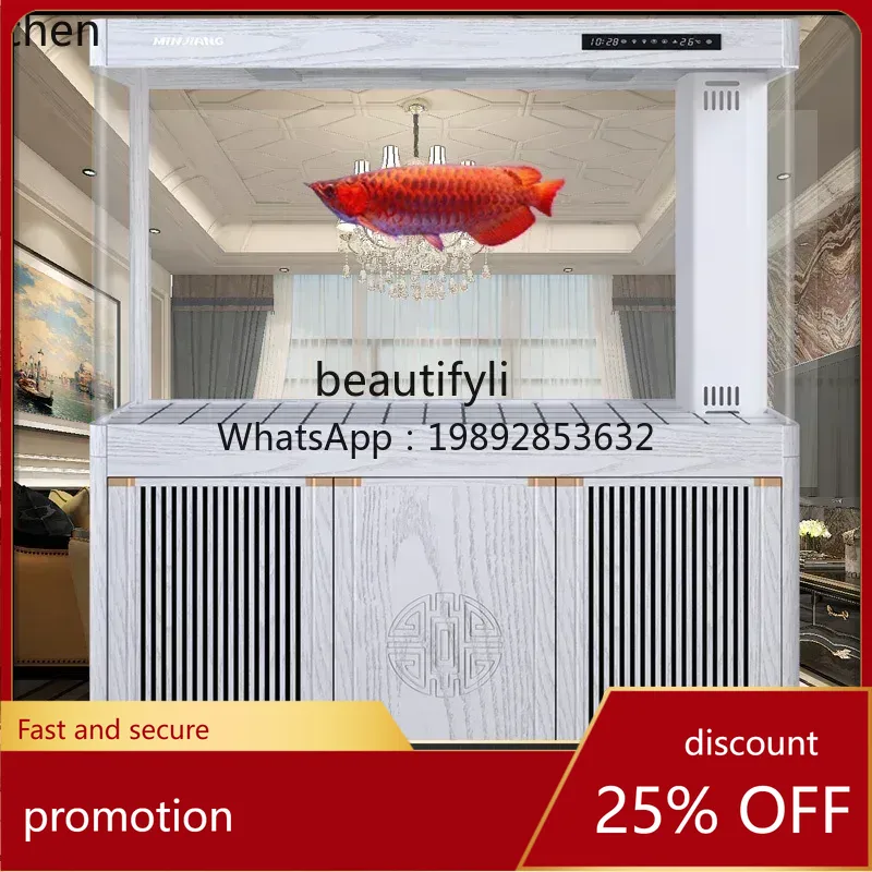YFY  living room floor-to-ceil - Aquarium Fish Dragon review and price