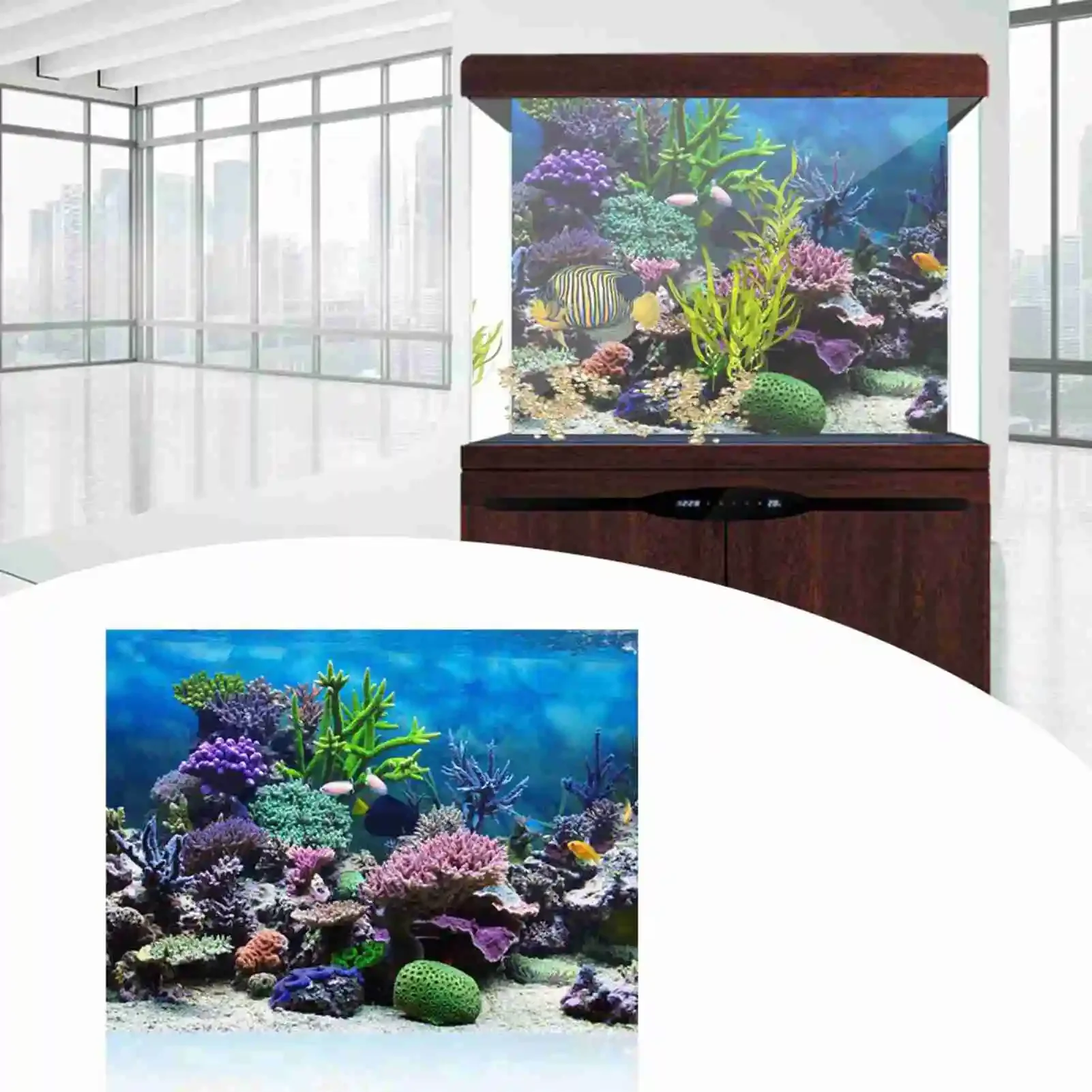3D Aquarium Landscape Poster R - Aquarium Fish Wallpaper review and price