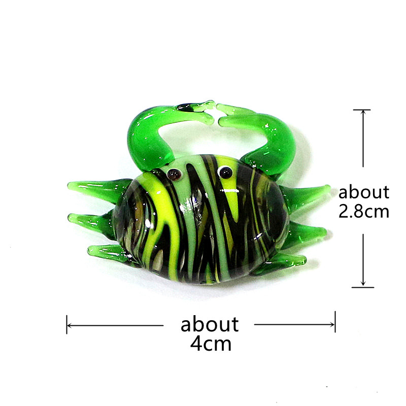 Handmade Cute Mini Glass Crab  - Aquarium Fish Marine review and price