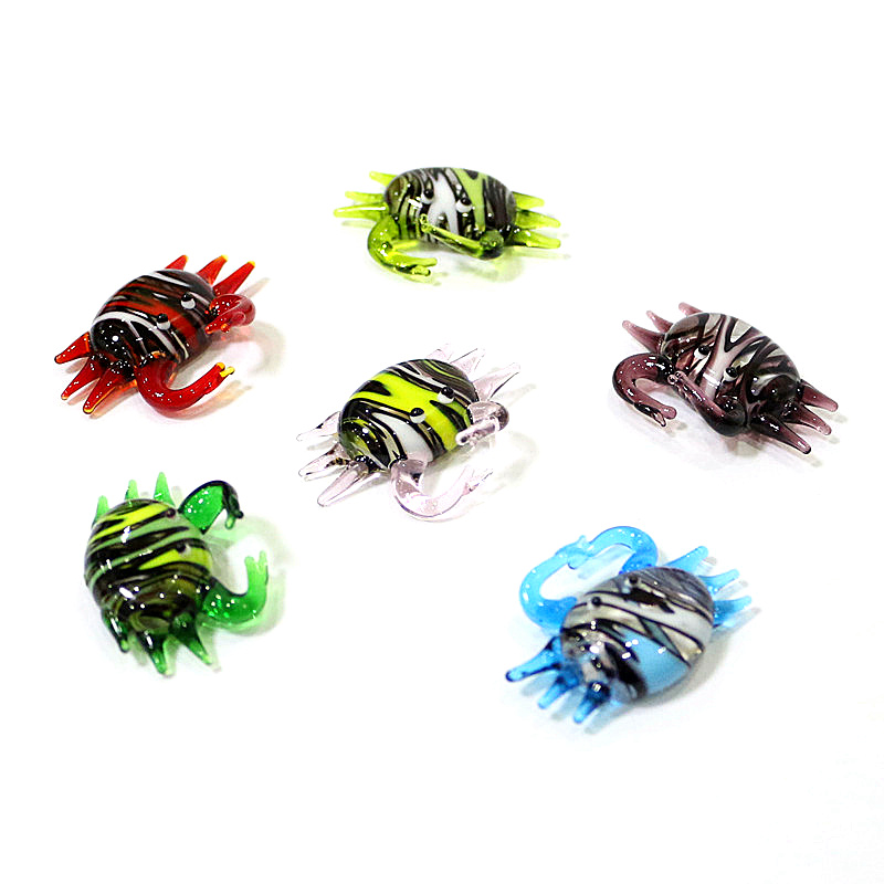 Handmade Cute Mini Glass Crab  - Aquarium Fish Marine review and price