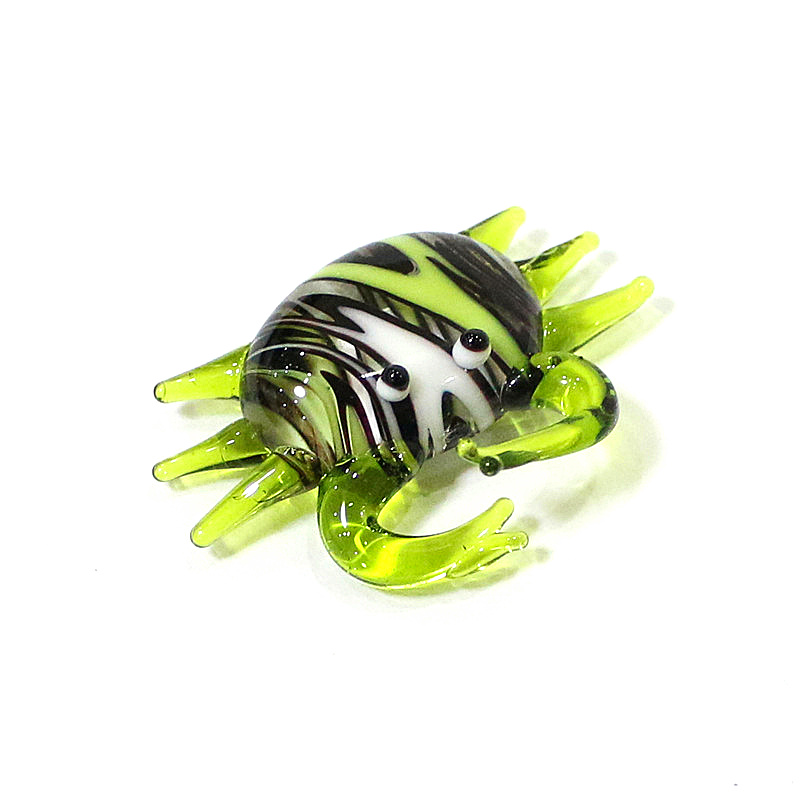 Handmade Cute Mini Glass Crab  - Aquarium Fish Marine review and price